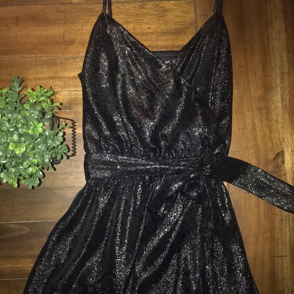Express Dresses & Skirts - EUC Express High Low Tie Black Cocktail Dress